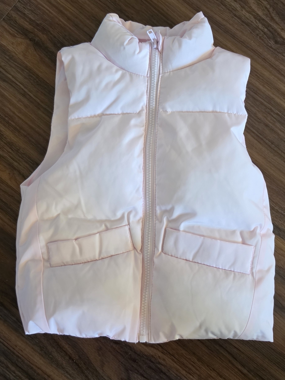 Kids Pink Puffer Vest - Lightweight Sleeveless Jacket